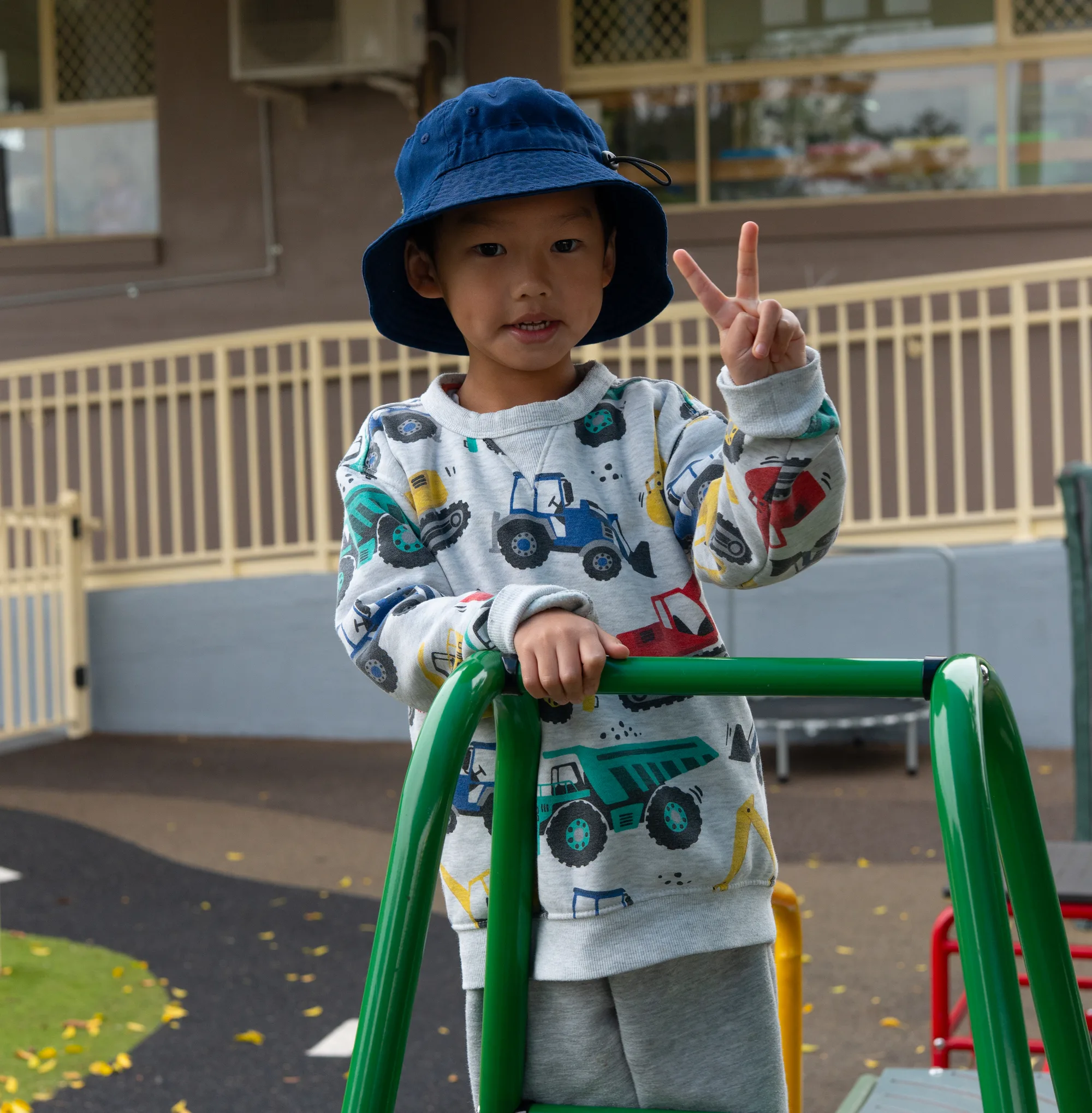 Children moving and playing outdoors at Fairfield