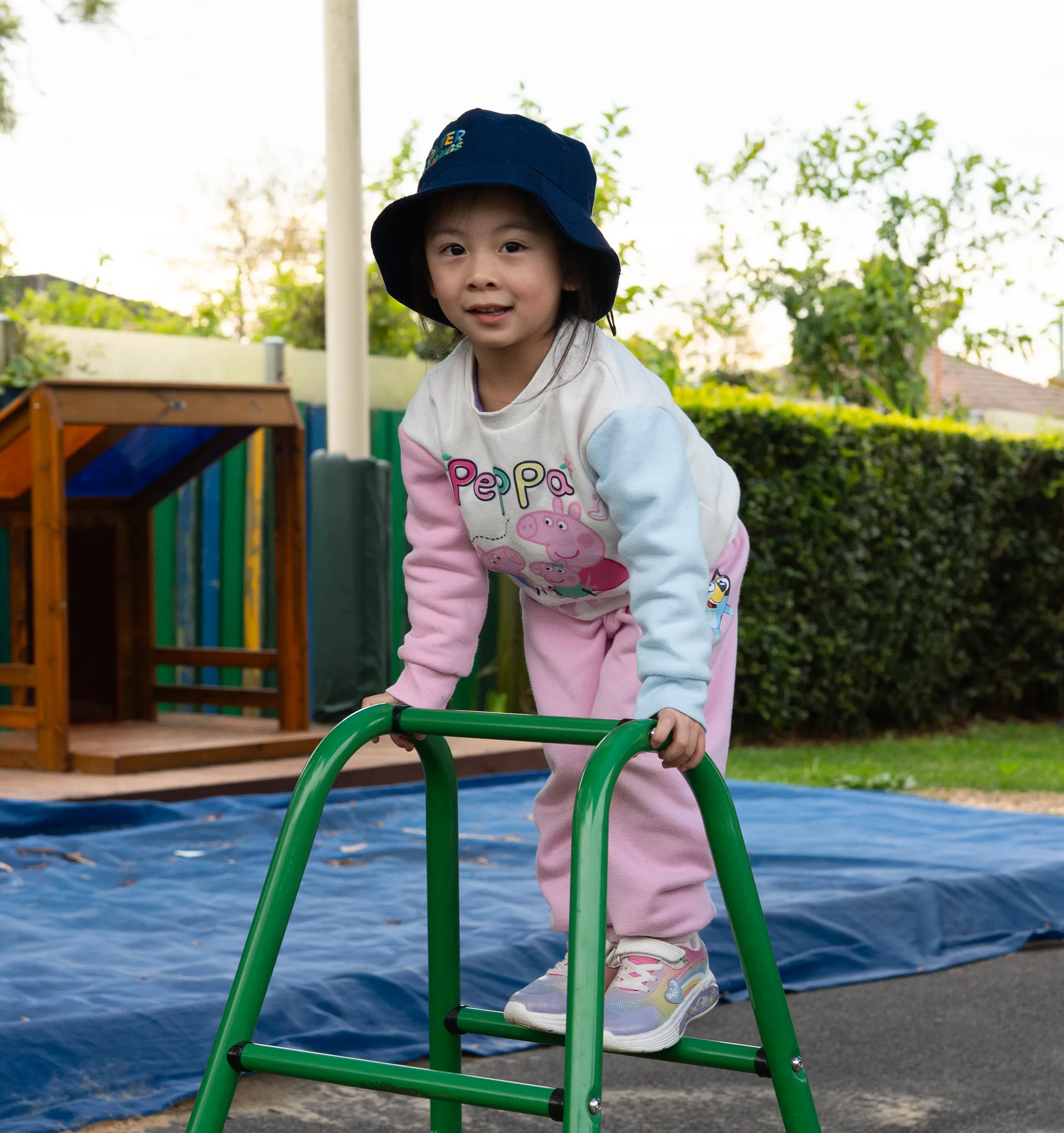 Children from the Daintree room playing outdoors at Fairfield
